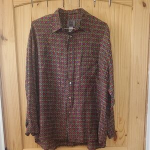 Vintage Viva Seta Silk Button Up